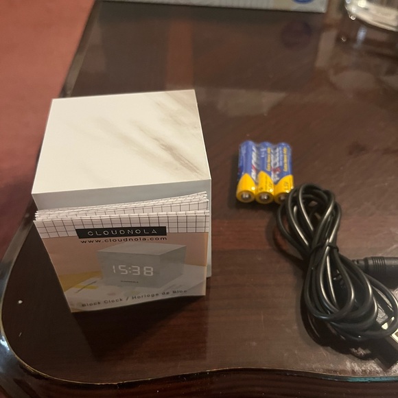 New night table blocked clock, time, temp, see pictures for details - Picture 11 of 13